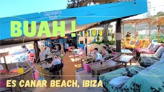 Buah! Beach Bar & Restaurant on Es Canar Beach, Ibiza / May 2024