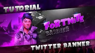 How to make a fortnite Twitter header on android using Ps-touch || By Drager