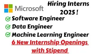 Microsoft Internship Tamil 2025 |Data Science Internships 2025 Tamil | Python Internships Tamil