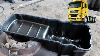 Replacing the MAN oil pan gasket - goodbye oil leaks!