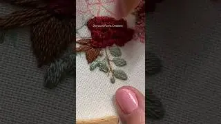 Embroider a Stem #embroiderystitches #couchingstitch
