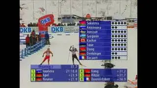 биатлон кубок мира 2006-2007 8 этап Холменколлен (Осло) масс старт женщины