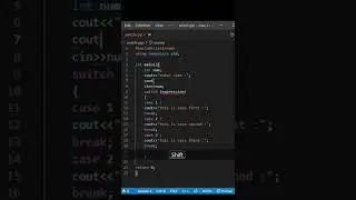 How to use switch case in c++ | switch case in C++ | cpp programming | c language #shorts