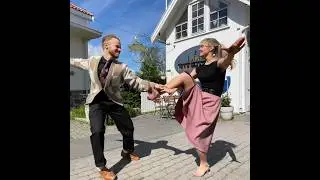 Lindy Hop Dance by Sondre & Tanya 🤩 #dance #lindy #lindyhop #shorts