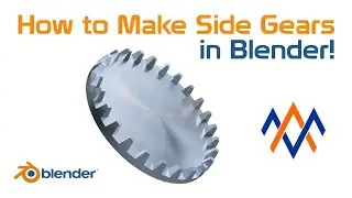 Blender Tutorial: How to Create a Side Gear in 3D Blender - Easy and Fast!