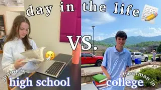 day in the life: college vs. high school