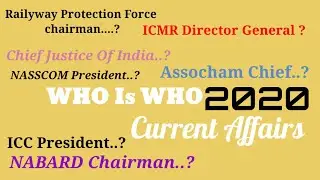 Who is who 2020 Part -2