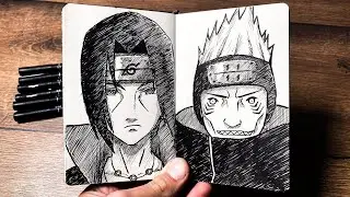 [ASMR] Drawing KISAME HOSHIGAKI 🦈🥶 (Real Time) - Naruto Shippuden