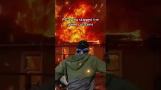 When you skip the main cutscene… 