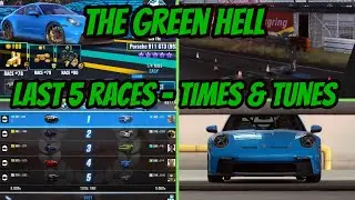 CSR 2 | The Green Hell | Last 5 Races - Times to Beat & Tunes | Win 911 GT3 (992)