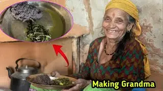 Nepali Traditional Food 'Dhido' || making grandma❤️