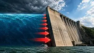Как плотина удерживает 40 миллиардов тонн воды