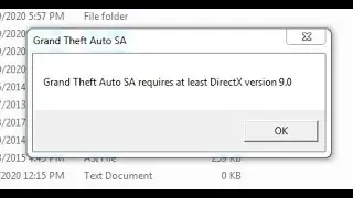 How to fix gta sa requires atleast directx 9.0 error in windows 7
