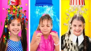 تلعب إيفا وأصدقاؤها تحديات وألعاب مضحكة أخرى