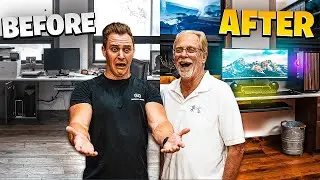 BUILDING My Dad His DREAM Desk Setup!