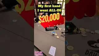 My first hand Tournament at BAY 101 SF $20,000 #ALLIN  #POKER #pokerlife #casino