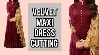 velvet a line shirt  cutting & velvet long shirt cutting stitching trick