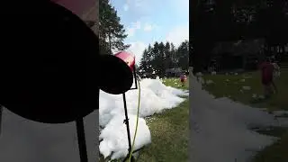 Полет пенной пушки на корпоративе 😀