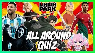 All Around Quiz #10 - Anime Openings, Video Game Characters, Football World Cup 2026, and More!