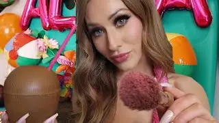 ASMR Mean Popular Girl Does Your Party Makeup 🌺🍍 *Roleplay*