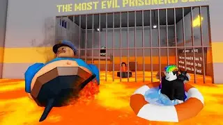 Escaping from a  BARRY'S PRISON RUN! LAVA MODE!