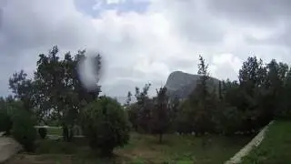 Таймлапс видео - Новый Свет перед дождём, Timelapse