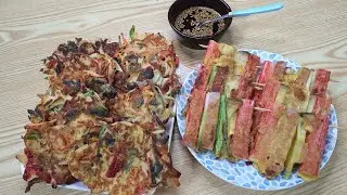 Скоро чусок.Что готовят на Чусок.(추석 음식).Блины по-корейски(영양만점).