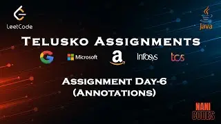 Annotations || Assignment Day - 6|| @Telusko  || Macbook contest