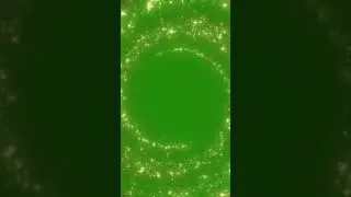 Circular Golden Particles Green Screen Video Effects | Gold Particles Green Screen Video