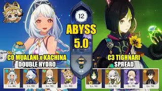 C0 Mualani x Kachina Double Hydro & C3 Tighnari Spread | Spiral Abyss 5.0 | Genshin Impact 【原神】