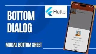 FLUTTER | Modal Bottom Sheet Nasıl Kullanılır ? ! 9 DK