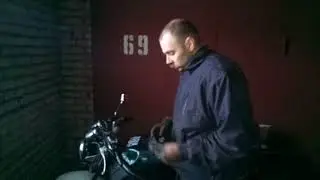 Собираем клипоны. Грузики руля Honda CB-1.