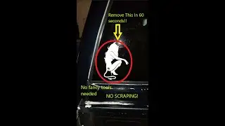 How to Remove Stickers off of Auto Glass in 1 Minute!