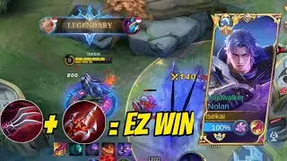 TOP GLOBAL NOLAN LIFESTEAL BUILD | KDA 23-3-7 in 12 minutes Epic Gameplay Mobile Legends: Bang Bang