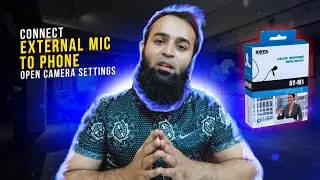 Connect Boya BY-M1 Microphone with Phone: Open Camera Mic Setting