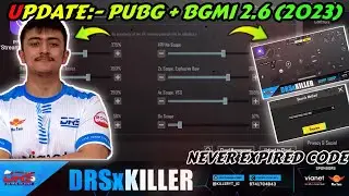 UPDATE 2.6 | DRS KILLER YT SENSITIVITY | DRS KILLER YT SENSITIVITY CODE | DRS KILLER YT CONTROL CODE