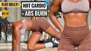 20 MIN Crazy HIIT CARDIO + ABS (FLAT BELLY) No Equipment~FIT IN 20 DAYS #10🍂