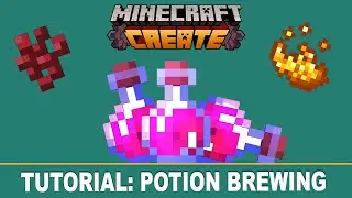 Create MOD Potions Brewing Guide - Step-by-Step Build Guide | Minecraft + Create