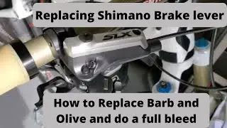 Replacing a Shimano Brake Lever & installing a new Cable Barb & Olive w/ a Full Bleed