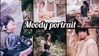 Moody portrait - Moody portrait presets free DNG / Moody portrait presets Lightroom Mobile tutorial