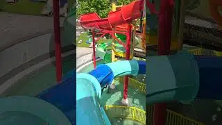 🥶 Blue Playground Water Slide 💦 at RQ Waterpark 🇭🇺