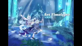 Art Timelapse | Furina | Genshin Impact