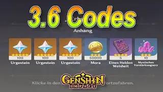 Genshin Impact - 3.6 Update Codes! Special Program Announcement Codes!🔥