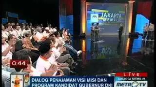 DEBAT PILGUB DKI (3) PUTARAN DUA METRO TV - Ekonomi & Kesejahteraan Rakyat / THE FINAL ROUND