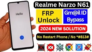 Realme Narzo N61 Frp Bypass Android 14 | New Trick 2024 | Naro N61 Google Account Bypass Without Pc