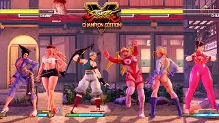 Street Fighter V: CE Ibuki/Poison/Juri vs R. Mika/Cammy/Chun Li PC Mod