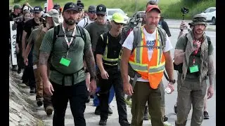 James Topp begins the last day of his march across Canada