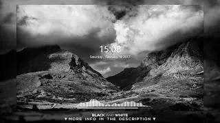 Black And White Skin Window 10 In 2020/ With Rainmeter