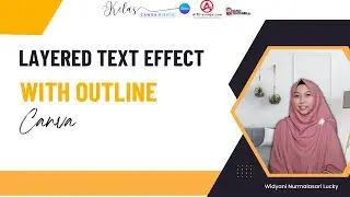 Layered Text Effect With Outline Canva