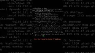 Linux @ Find IP Address